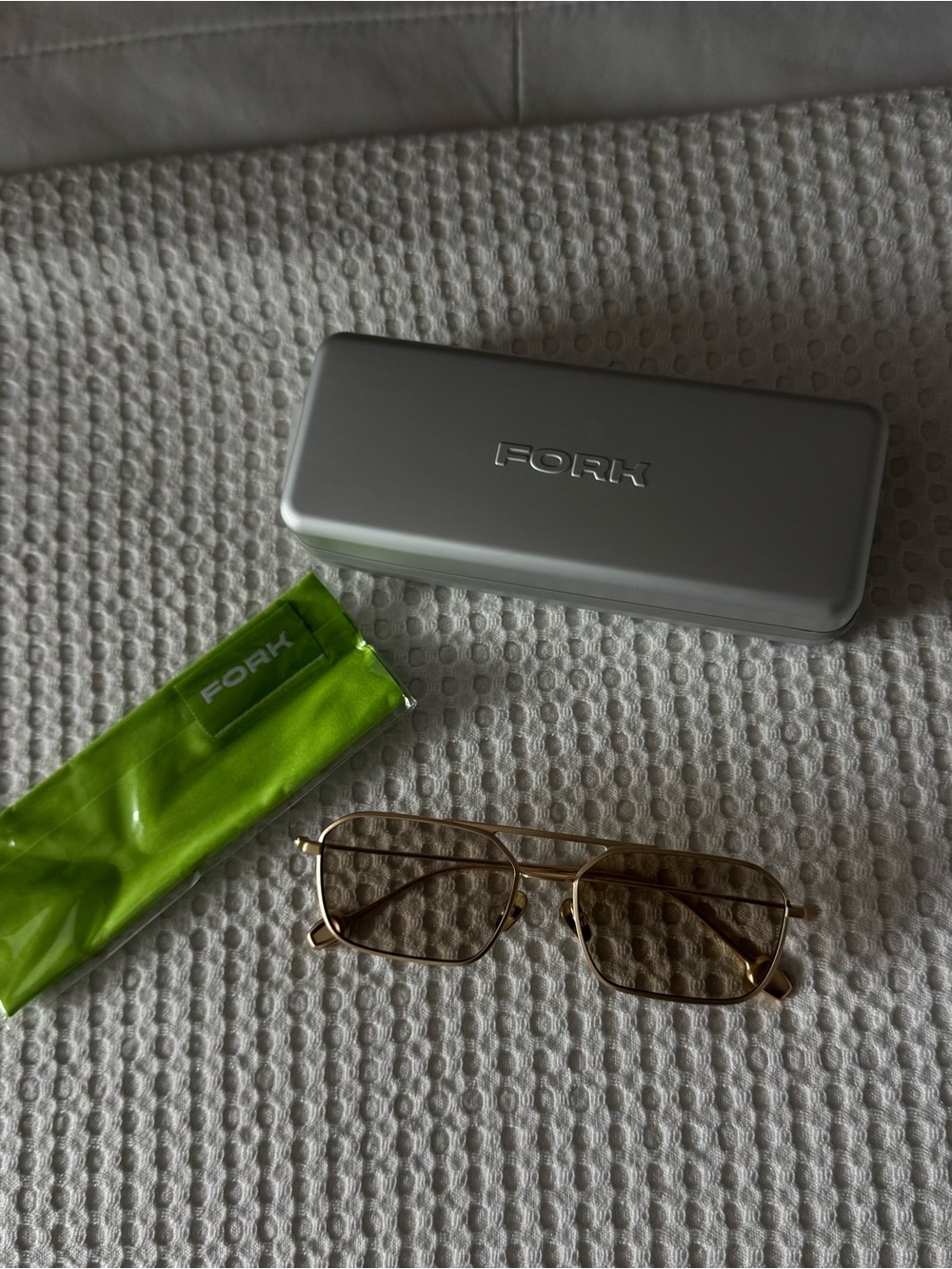 Fork Gold Sunglasses